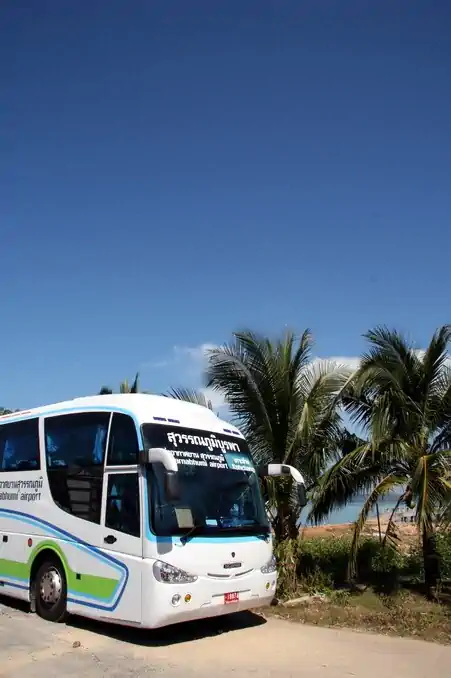 Tropical island Bus on sunny Koh Chang island